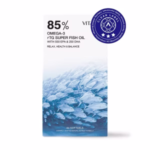 【純淨專科】挪威 85% Omega-3 rTG 高濃度魚油 (EPA+DHA)｜第二代升級 VITABOX®